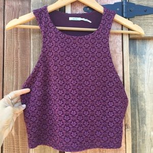Textured Plum Crop